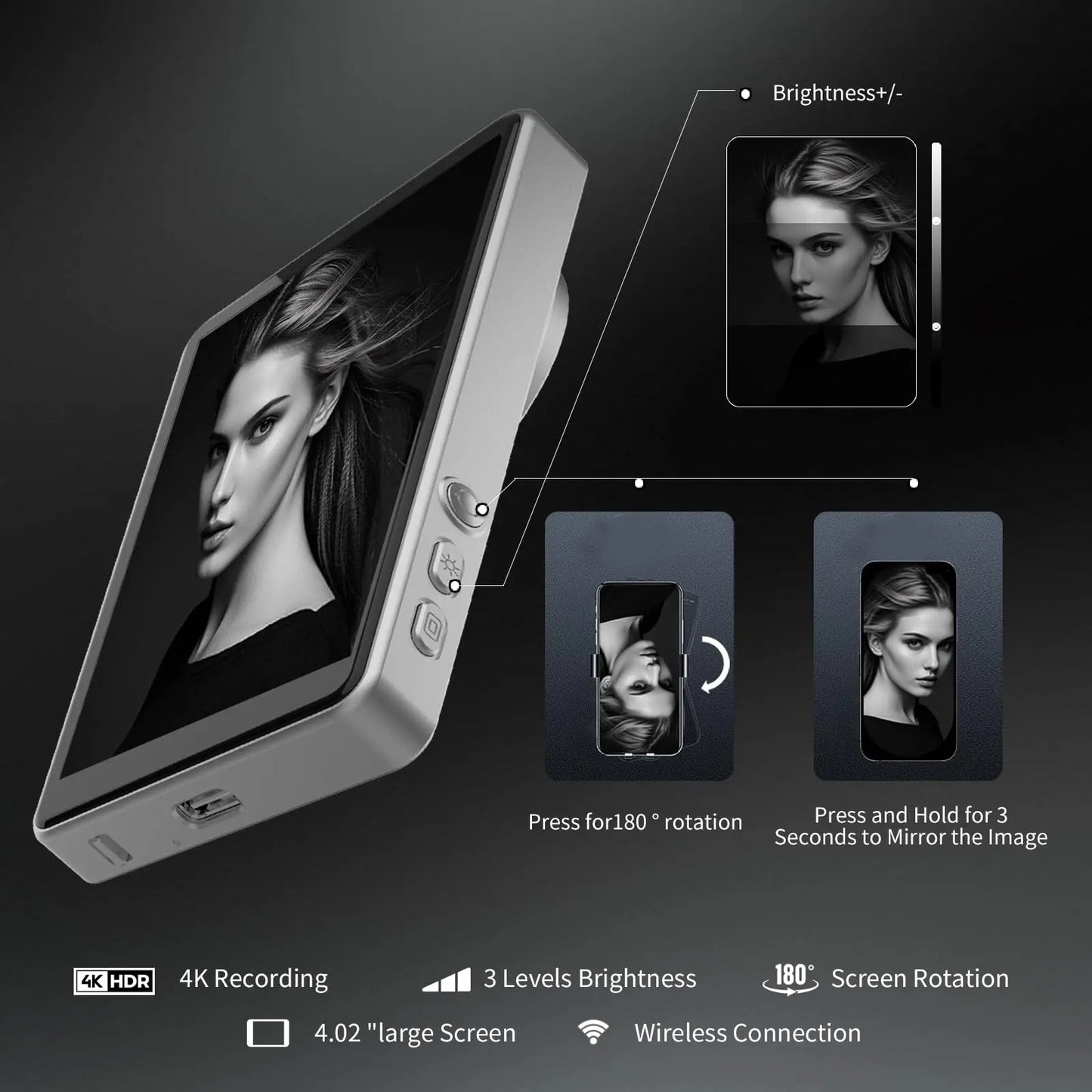SELFIE MONITOR SCREEN!
