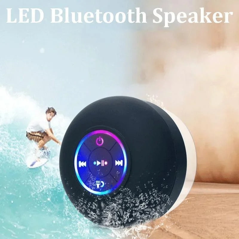 PORTABLE WATERPROOF SUCTION SPEAKER (CAN BE PLAYED IN THE SHOWER!)